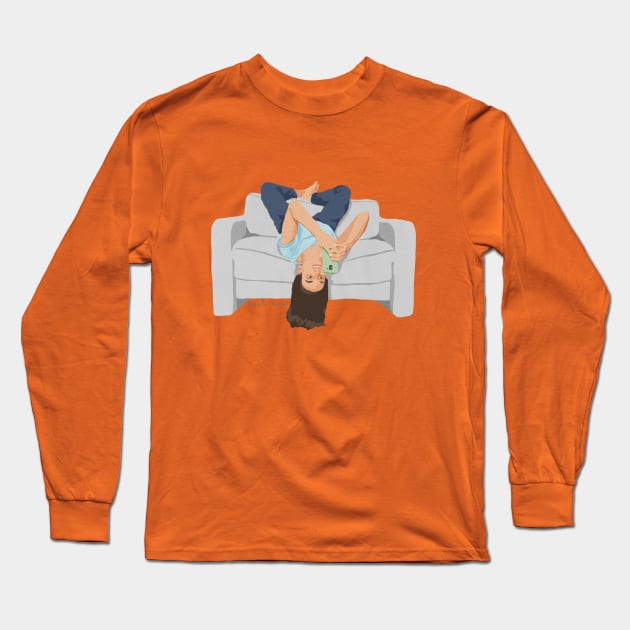 Phone Addict Long Sleeve T-Shirt by Giselle Dekel